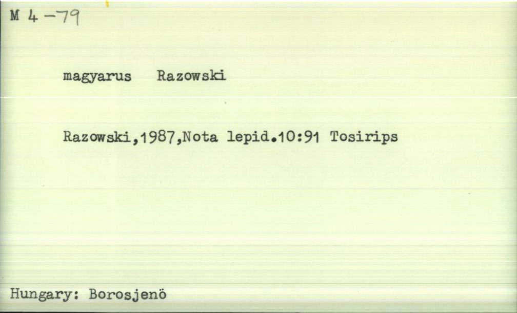 front of card